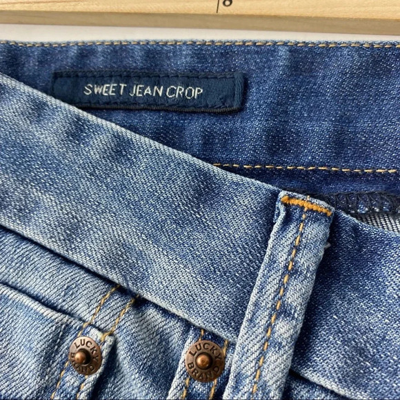 Lucky Brand Women's 10/30 Sweet Jean Crop Jeans Medium Wash - Picture 5 of 9